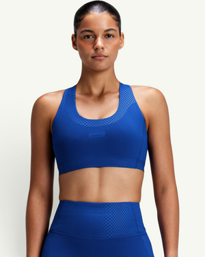 Bandit Women's Vanisher Threshold Run Bra, Bauhaus Blue | Amateur
